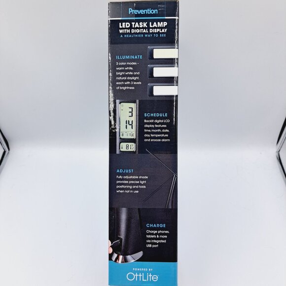 Prevention by OttLite LED Task Adjustable Lamp with Digital Display - Picture 10 of 13
